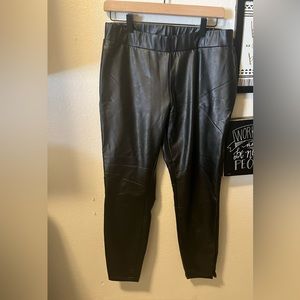 Large Pleather leggings